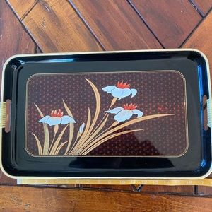 COPY - Vintage Toyo Lily Large Nesting Lacquer Tray.